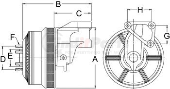 999309 by HORTON - CLUTCH*DM SE 21*CUM,190.5,8-PK,65.0 PLT,27.1 STUDS