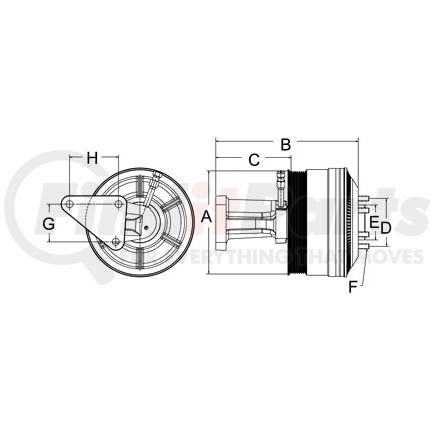 999434 by HORTON - CLUTCH*DM SE 21*CUM,190.5,8-PK,65.0 PLT,20.7 STUDS