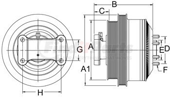 99A9194 by HORTON - DM Advantage Fan Clutch