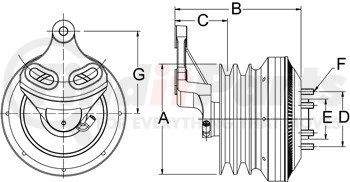 999035 by HORTON - CLUTCH*DM SE 21*CUM,178.5,2-875,65.0 PLT,20.7 STUD