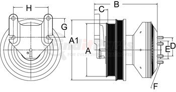 999317 by HORTON - CLUTCH DM SE 21 CAT 8K/6K