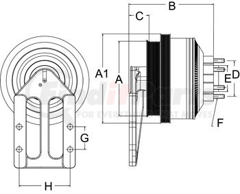 999406 by HORTON - CLUTCH*DM SE 21*CAT,185.2,8/6PK,65.0 PLT,27.1 STUDS