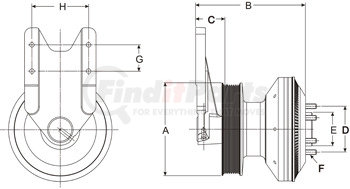 99A8653 by HORTON - DM Advantage Fan Clutch