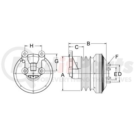 999107 by HORTON - CLUTCH*DM SE 21*CUM,146.0,2-875,65.0 PLT,27.1 STUD