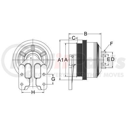 999212 by HORTON - CLUTCH*DM SE 21*CAT,07.50,8K-6K,65.0 PLT,27.1 STUD