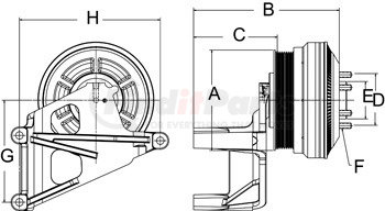 999381 by HORTON - CLUTCH*DM SE 21*MER,190.5,8PK,65.0 PLT,20.7 STUDS