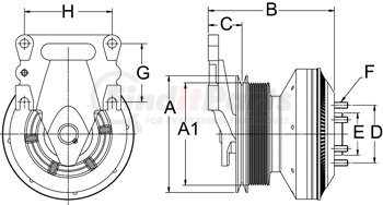 999029 by HORTON - CLUTCH*DM SE 21*DET,157.9,8K/1V,65.0 PLT,20.7 STUD