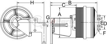 99A8608 by HORTON - DM Advantage Fan Clutch