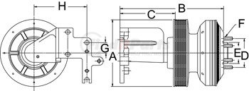 999014 by HORTON - CLUTCH*DM SE 21*CUM,172.0,10'K',65.0 PLT,27.1 STUD
