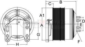 999815 by HORTON - Fan Clutch, Spring Engaged Fan Clutch