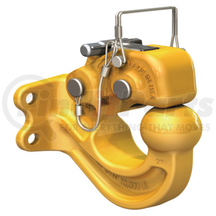 BH-200RN51 by SAF-HOLLAND - Pintle Hook - Rigid Mount, 2" Ball Diameter, with Tethered Lock Pin