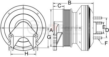 999181 by HORTON - CLUTCH*DM SE 21*CUM,165.3,8-PK,50.8 PLT,77.9 STUDS