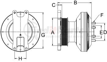 999173 by HORTON - CLUTCH*DM SE 21*CAT,141.2,8-PK,65.0 PLT,27.1 STUDS