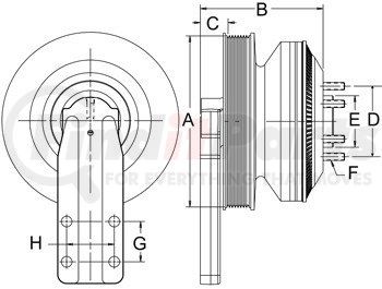 999896 by HORTON - DM Advantage Fan Clutch