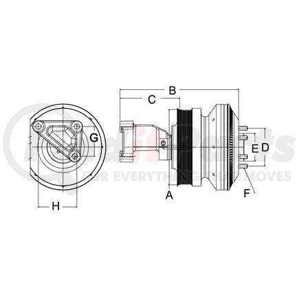 999895 by HORTON - CLUTCH*DMPE SE 24*CUM,175.9,8-PK,65.0 PLT,20.7 STUDS