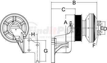 99A9876 by HORTON - DM Advantage Fan Clutch