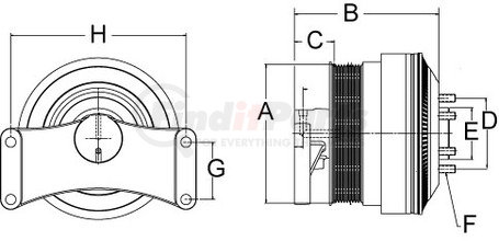 99A8620 by HORTON - Engine Cooling Fan Clutch