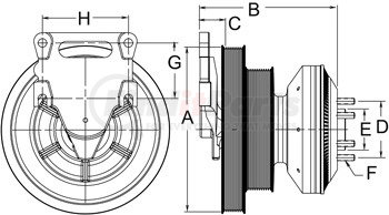 999254 by HORTON - CLUTCH*DM SE 21*DET,259.0,8-10K,65.0 PLT,27.1 STUD
