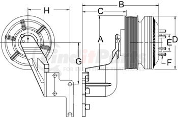 999214 by HORTON - CLUTCH*DM SE 21*CUM,201.0,12-K,65.0 PLT,27.1 STUDS