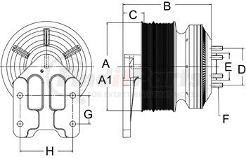 99A8603 by HORTON - DM Advantage Fan Clutch