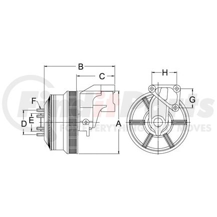 999171 by HORTON - CLUTCH*DM SE 21*CUM,228.6,8-PK,65.0 PLT,27.1 STUDS