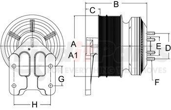 99A9863 by HORTON - DM Advantage Fan Clutch