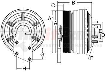 99A8613 by HORTON - DM Advantage Fan Clutch