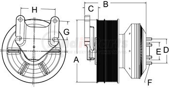 99A8634 by HORTON - DM Advantage Fan Clutch