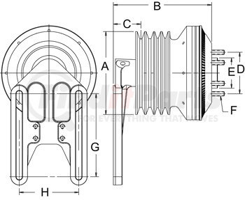 999160 by HORTON - CLUTCH*DM SE 21*CAT,177.8,4-GRV,65.0 PLT,27.1 STUD