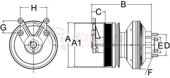 999115 by HORTON - CLUTCH*DM SE 21*CUM,8K/1V,180.0,65.0 PLT,38.1 STUD