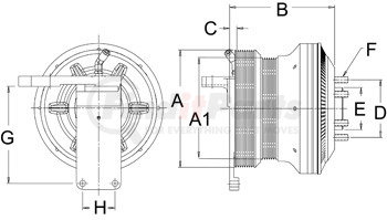 99A9536 by HORTON - Engine Cooling Fan Clutch