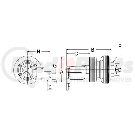 999329 by HORTON - CLUTCH*DM SE 21*CUM,10-PK,159.0,65.0 PLT,27.1 STUDS
