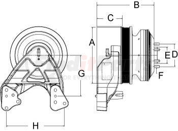 99A8607 by HORTON - DM Advantage Fan Clutch