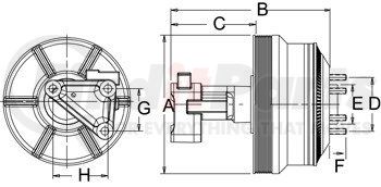 99A9840 by HORTON - DM Advantage Fan Clutch