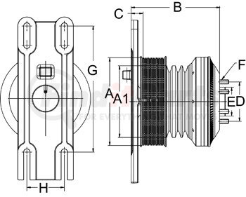 999075 by HORTON - CLUTCH*DM SE 21*CAT,198.2,14K/3V,65.0 PLT,20.7 STU