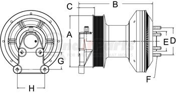 999502 by HORTON - CLUTCH*DM SE 21*CUM,166.90,8-PK,65.0 PLT,27.1 STUDS