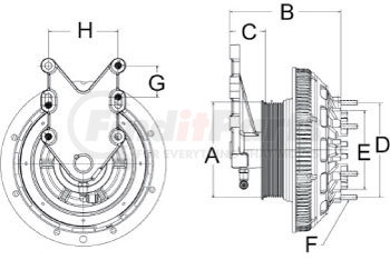 99A9729 by HORTON - DM Advantage Two-Speed Fan Clutch