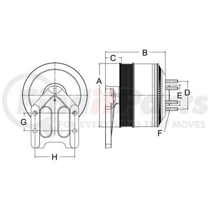 999538 by HORTON - CLUTCH*DMPE 21*DET,200.8,10-PK,65.0 PLT,39.8 STUD
