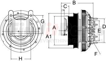 99A9732 by HORTON - Engine Cooling Fan Clutch