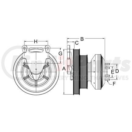 999404 by HORTON - CLUTCH*DM SE 21*DET,259.0,8-10K,65.0 PLT,27.1 STUDS