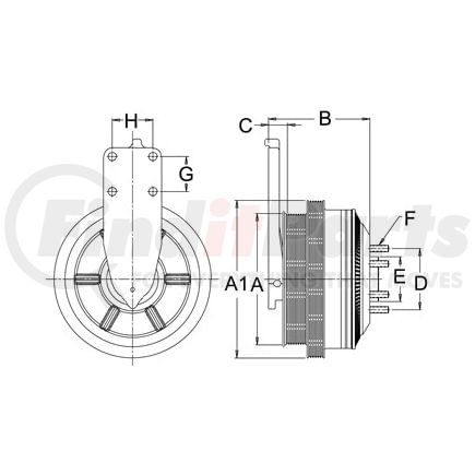 999231 by HORTON - CLUTCH*DM SE 21*CAT,190.5,8K-6K,65.0 PLT,27.1 STUD