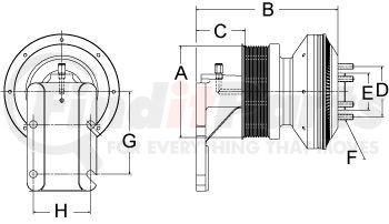 99A8627 by HORTON - Engine Cooling Fan Clutch
