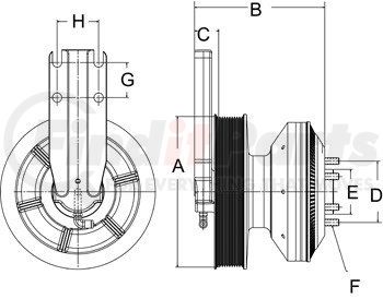 99A9872 by HORTON - DM Advantage Fan Clutch