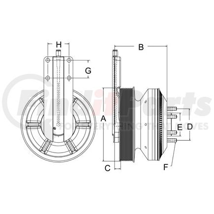 999523 by HORTON - CLUTCH*DM SE 21*CAT,205.2,10-PK,65.0 PLT,27.1 STUDS