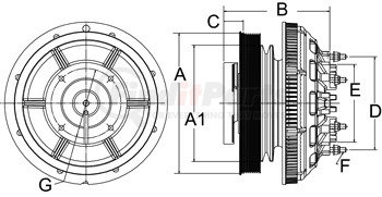 99A9770 by HORTON - DM Advantage Two-Speed Fan Clutch