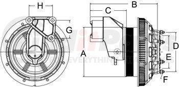 99A9730 by HORTON - DM Advantage Two-Speed Fan Clutch