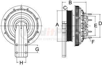 999712 by HORTON - Engine Cooling Fan Clutch