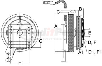 996700 by HORTON - Engine Cooling Fan Clutch