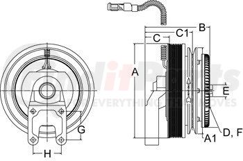 996709 by HORTON - MagForce Fan Clutch