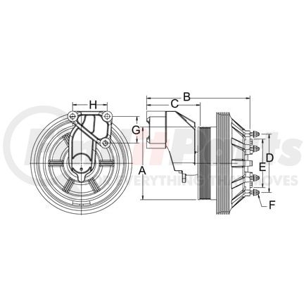 999923 by HORTON - CLUTCH DM2S CUM 190.5 8K 126.9